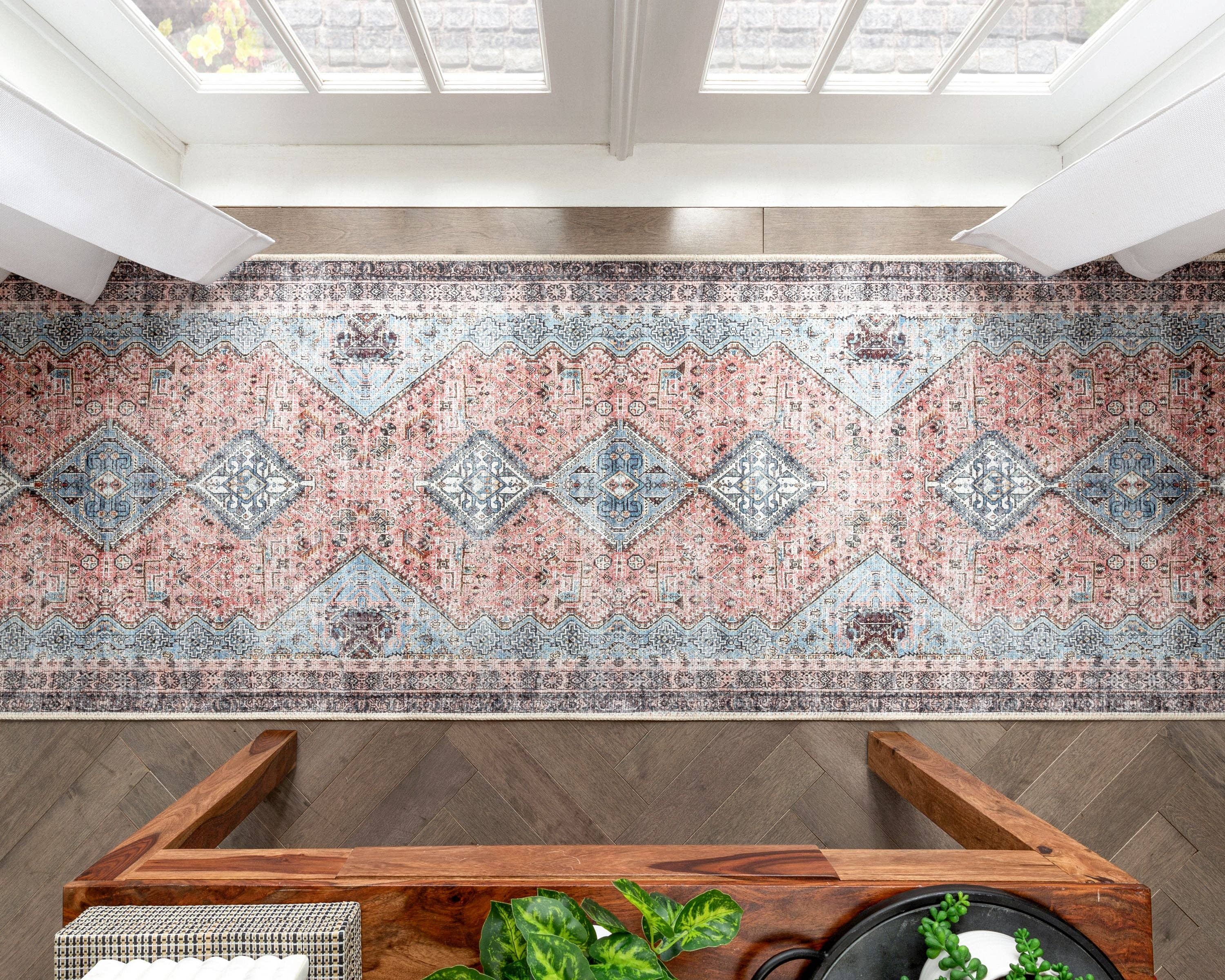 Well Woven – Großhandel Teppichvorleger – Menda, maschinenwaschbar, böhmisches Medaillon, orientalisch, Vintage-Stil13