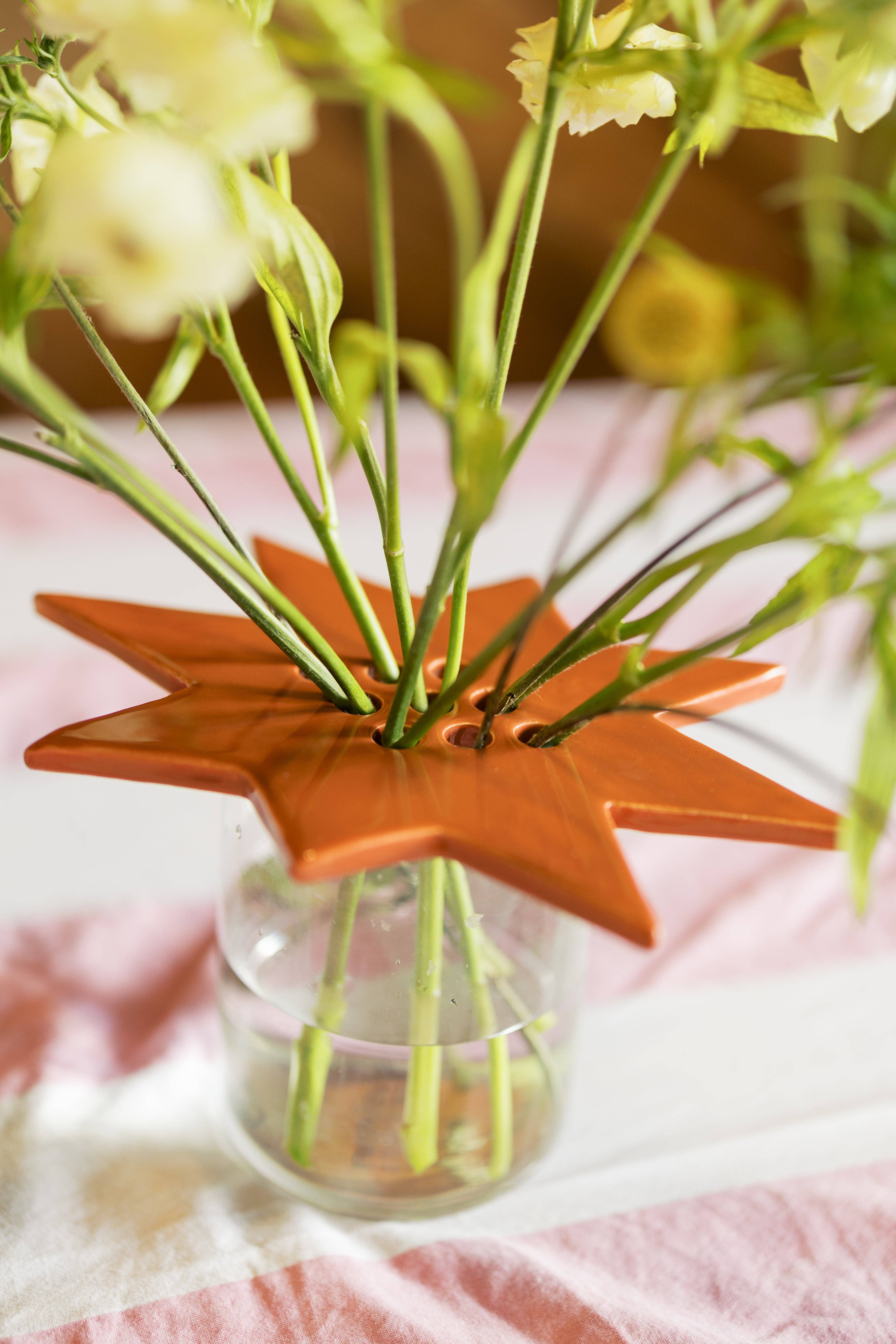 St.Bingo - Vente Décorations de table - Fleur Étoile Grenouille | Terre cuite | Couvercle en céramique3