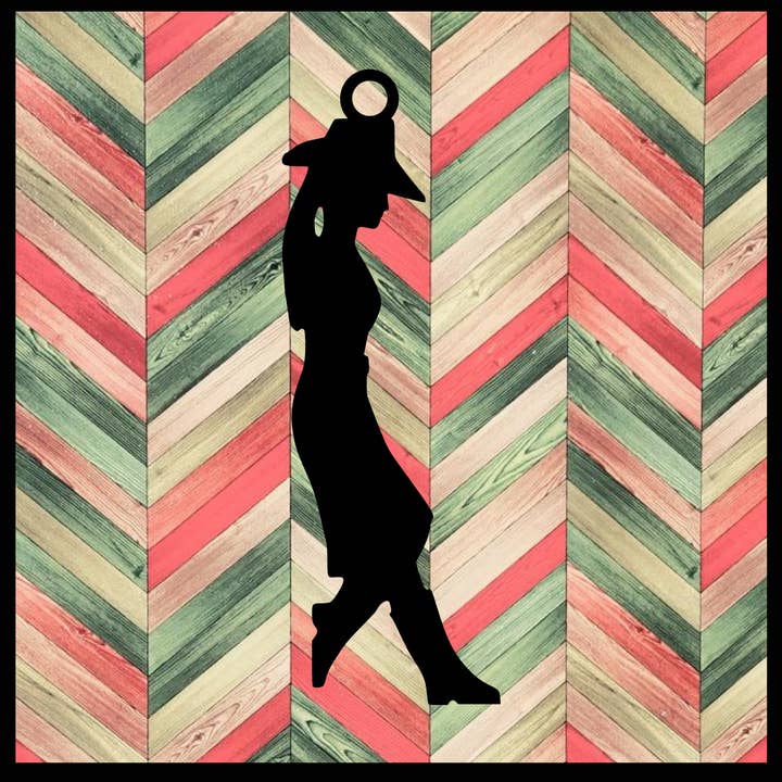 Ornamento in metallo Cowgirl per la vendita all'ingrosso da parte di Designed With Sparks