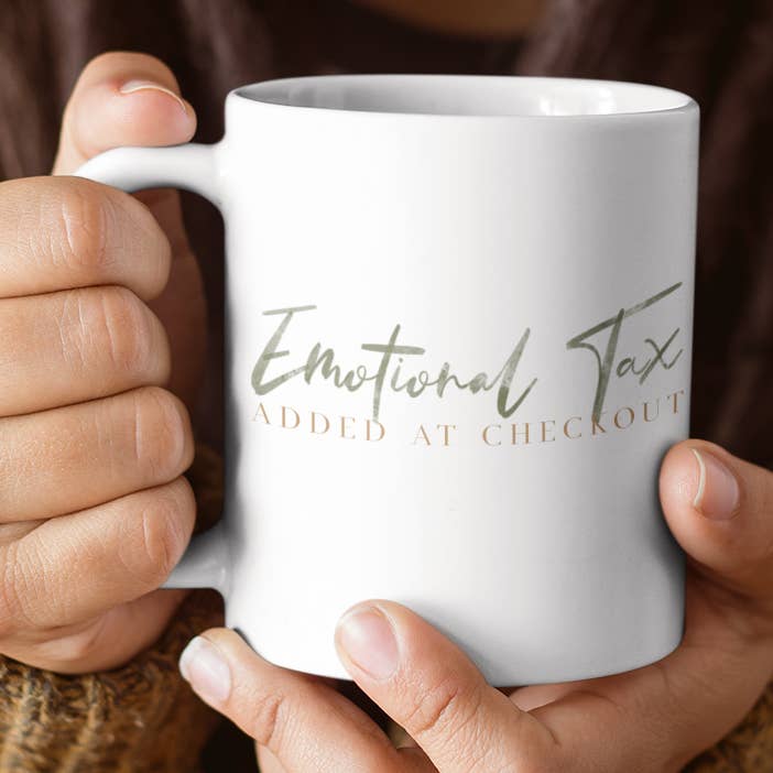 Følelsesmæssig skat tilføjet ved kassen - kaffekrus for engroshandel hos Black Luxury Loft