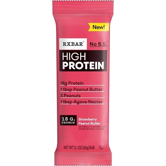 Long Island Candy Factory – wholesale Snack bar – RX Bar HIGH Protein Bar Strawberry Peanut Butter 2.1 oz 12 ct0