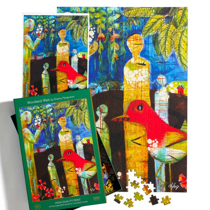 Art & Fable Puzzle Company, LLC – wholesale Puzzle – Adult – Woodland Walk; 500-Piece Velvet-Touch Jigsaw Puzzle1