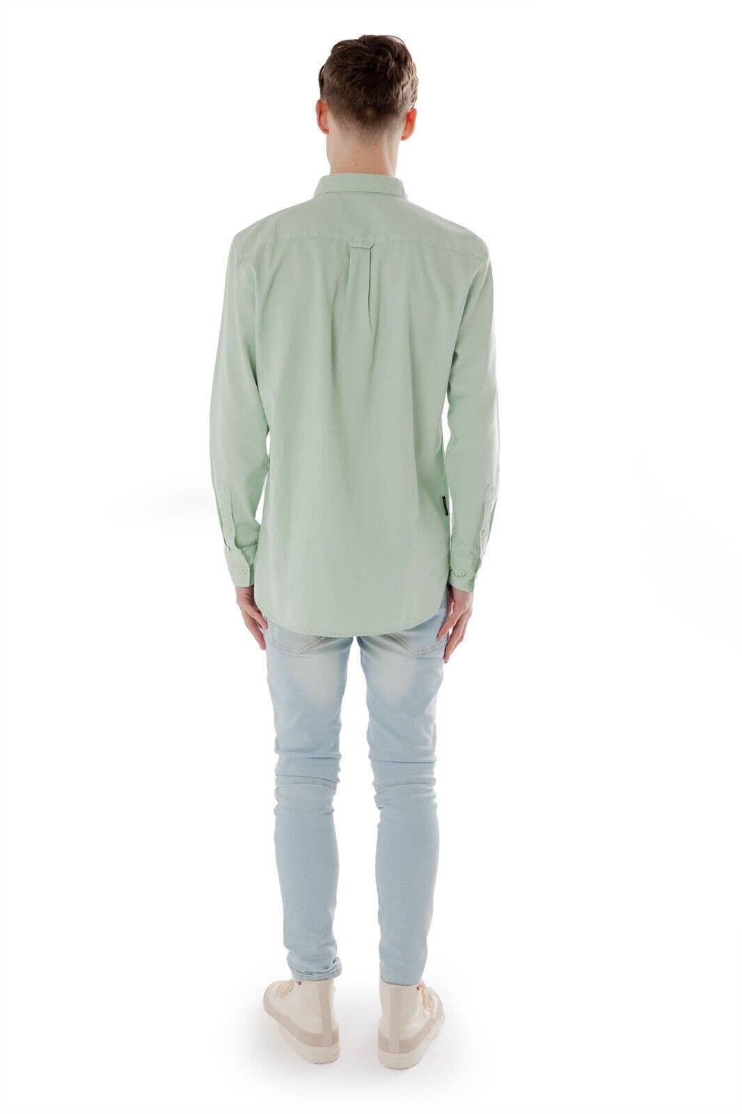 Mens Long Sleeve Shirt for Casual Formal Wear - Pumic Stone for wholesale on Faire3