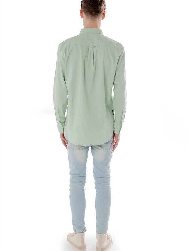 Mens Long Sleeve Shirt for Casual Formal Wear - Pumic Stone for wholesale on Faire3