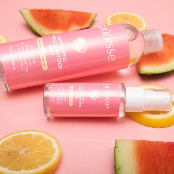 Purlisse Beauty – wholesale Hand sanitiser – Scented Antiseptic Hand Sanitizer Mist Refill Trio1