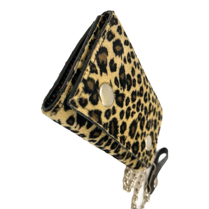 Funk Plus - Vendita all'ingrosso Portafogli - Donna - Portafoglio leopardato peloso WF-LEO con interno in vera pelle16