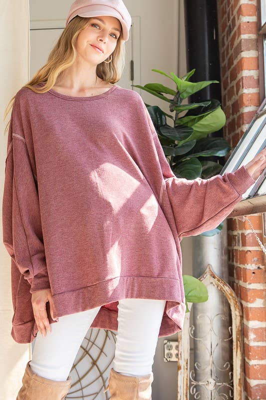 JADE BY JANE - Wholesale Tunic - Women's - OVERSIZE TUNIC WITH SCRUNCHED BACK6