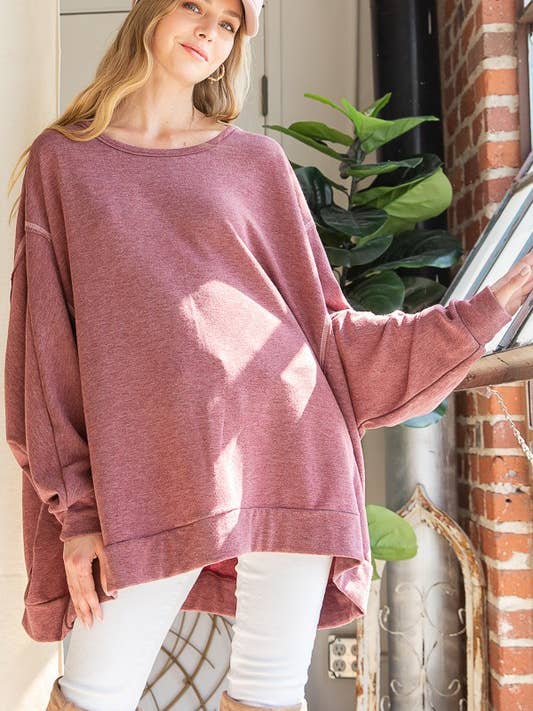 JADE BY JANE - Wholesale Tunic - Women's - OVERSIZE TUNIC WITH SCRUNCHED BACK6