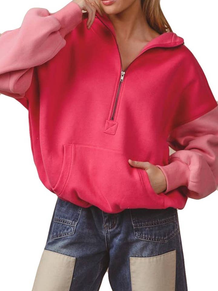 Color Block Capuz Polar Elástico por atacado de Vanilla Monkey