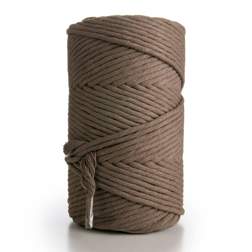 MB Cordas - Wholesale Cord - 3MM Single Twisted 500g Macrame Cotton Cord BROWN 140m Macrame String 1 PLY Craft Rope2