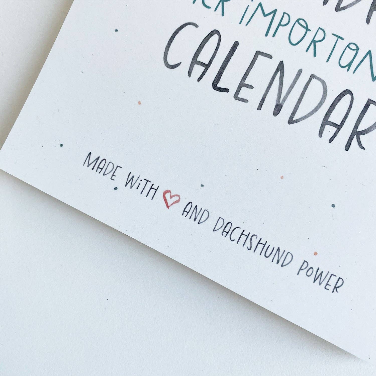 Meet Wilma - Wholesale Calendar - Timeless Dog Dachshund Birthday Calendar4