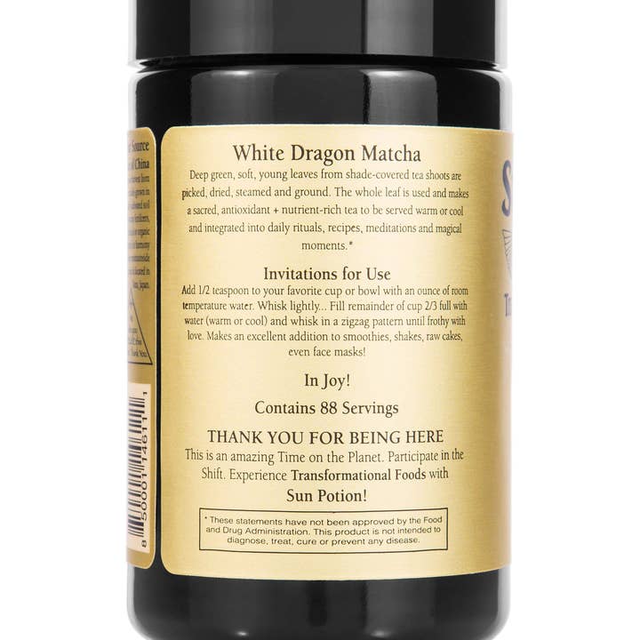 Sun Potion - Wholesale Health/Detox Tea - White Dragon Matcha2