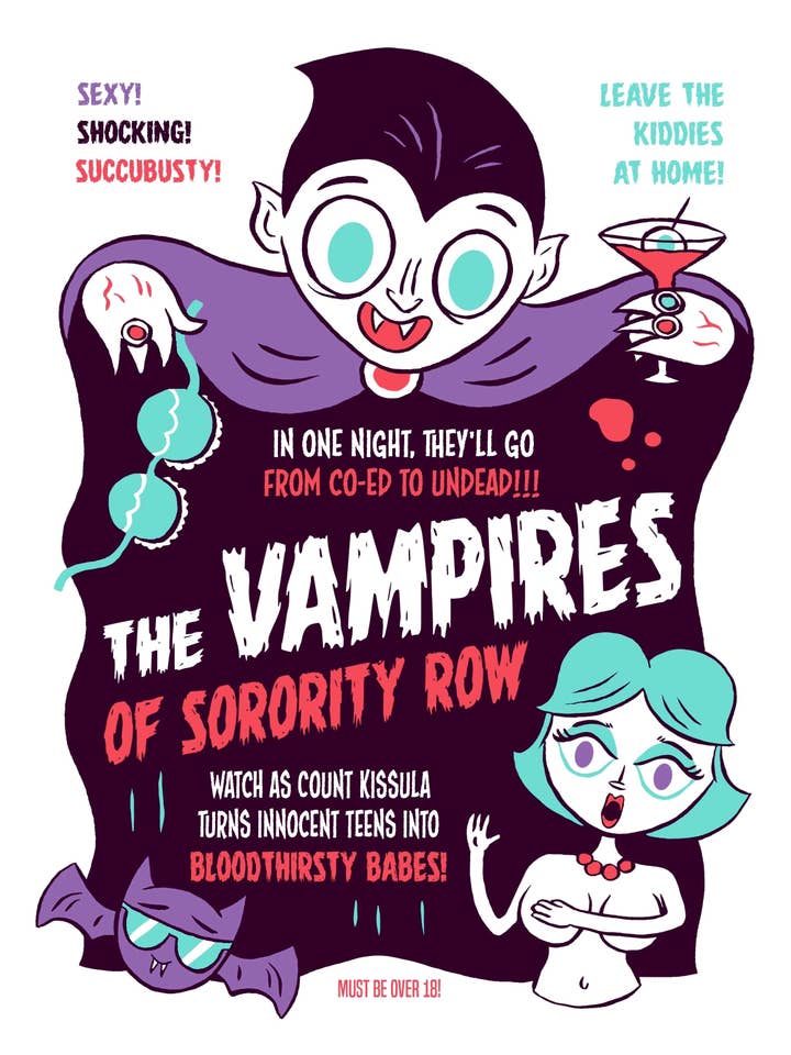 "The Vampires of Sorority Row" 12 X 16 poster for wholesale by Jellykoe
