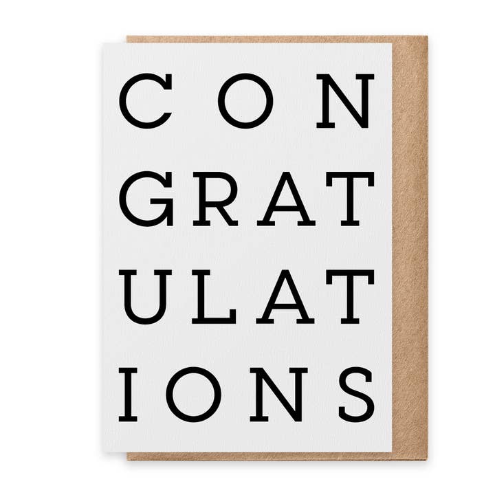 Congratulations - Greeting Card for wholesale by Paisley & Parsley