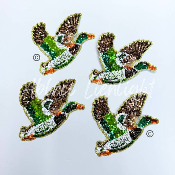 ABLNco - Wholesale Patch - Mallard Duck Hunting Sequins Patch - Small