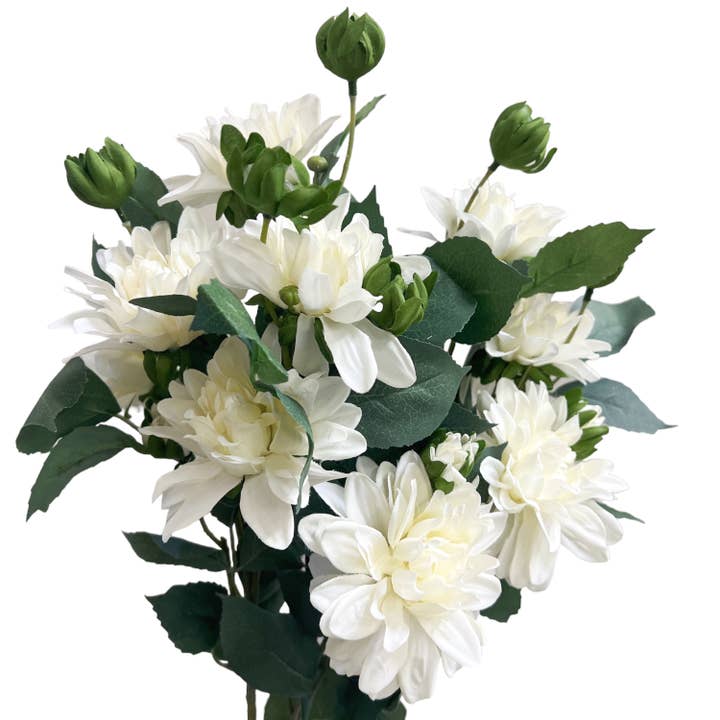 Artificial Dahlia Stems 29in Tall (Set of 3) for wholesale by Sun Decorer