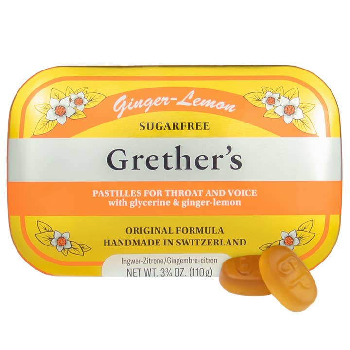 Grether's Pastilles Sugarfree Ginger Lemon for wholesale by Grether's Pastilles