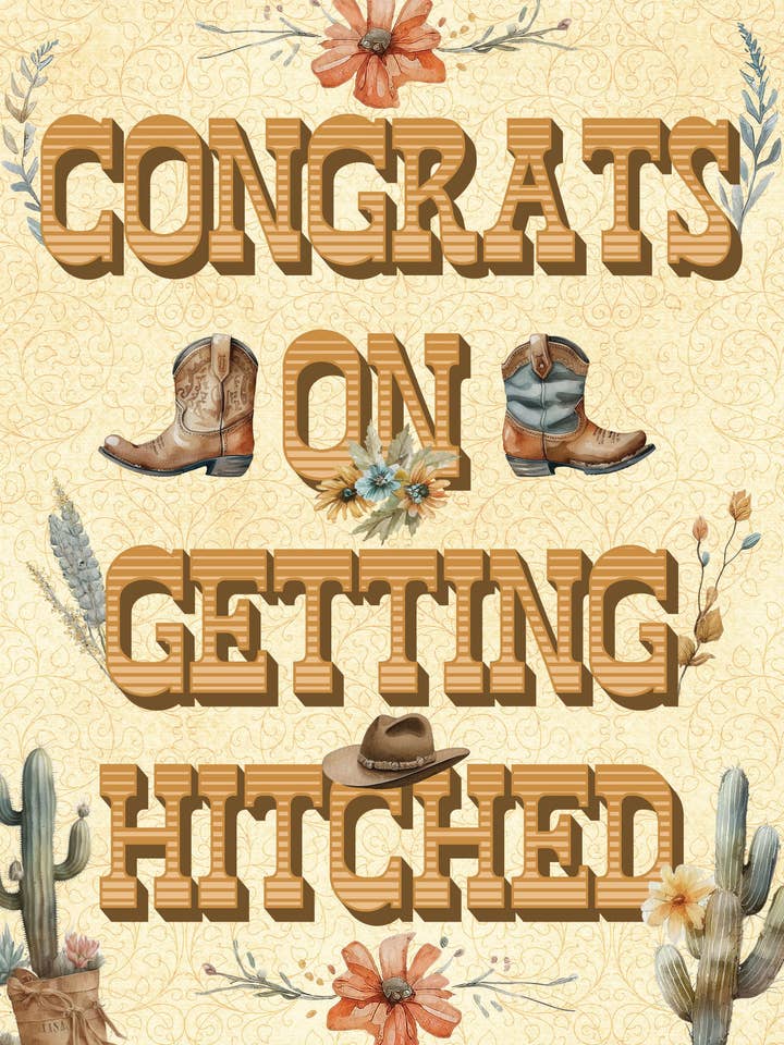 WD/Getting Hitched pour la vente par Greeting Cards by Norcard