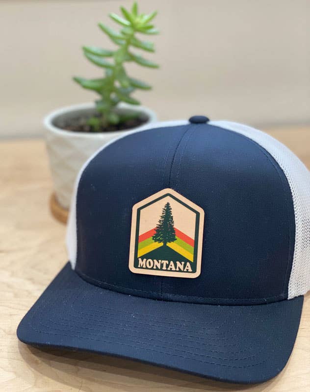 MT Brand Apparel - Wholesale Trucker Hat - Unisex - Retro Tree Badge - Customizable -  Leather Patch Hat3