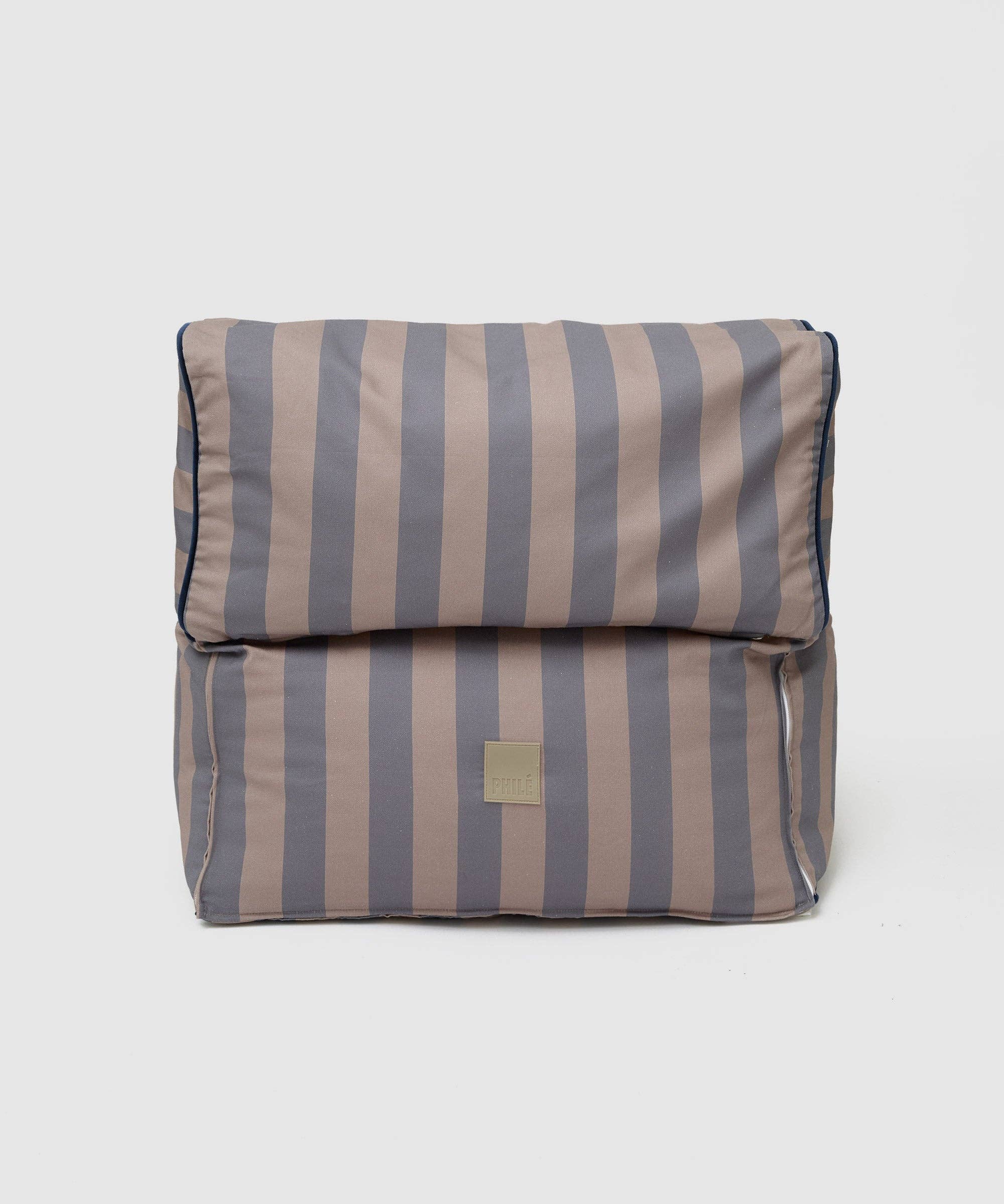 Philé – Engroshandel Liggestol - Baby – Stribet småbørnslænestol - Aubergine2