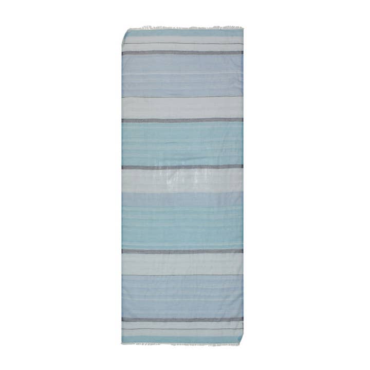 Zoli Sjaal met Gestikte Details en Strepen voor wholesale door Dupatta Designs