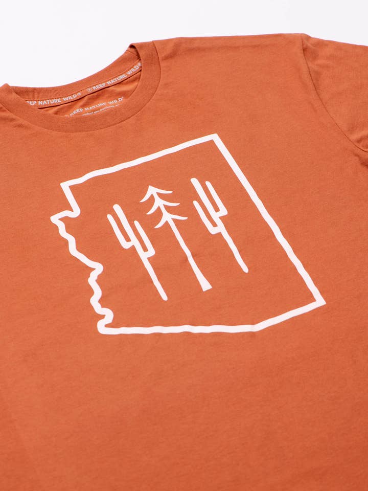 Keep Nature Wild - Wholesale Screen Printed T-Shirt - Unisex - Arizona Wilderness Unisex Tee | Redwood2