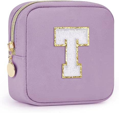 wandf – Großhandel Schmink-/Kosmetiktasche – Personalisierte Monogramm-Tasche Mini Initialen Schminktasche132