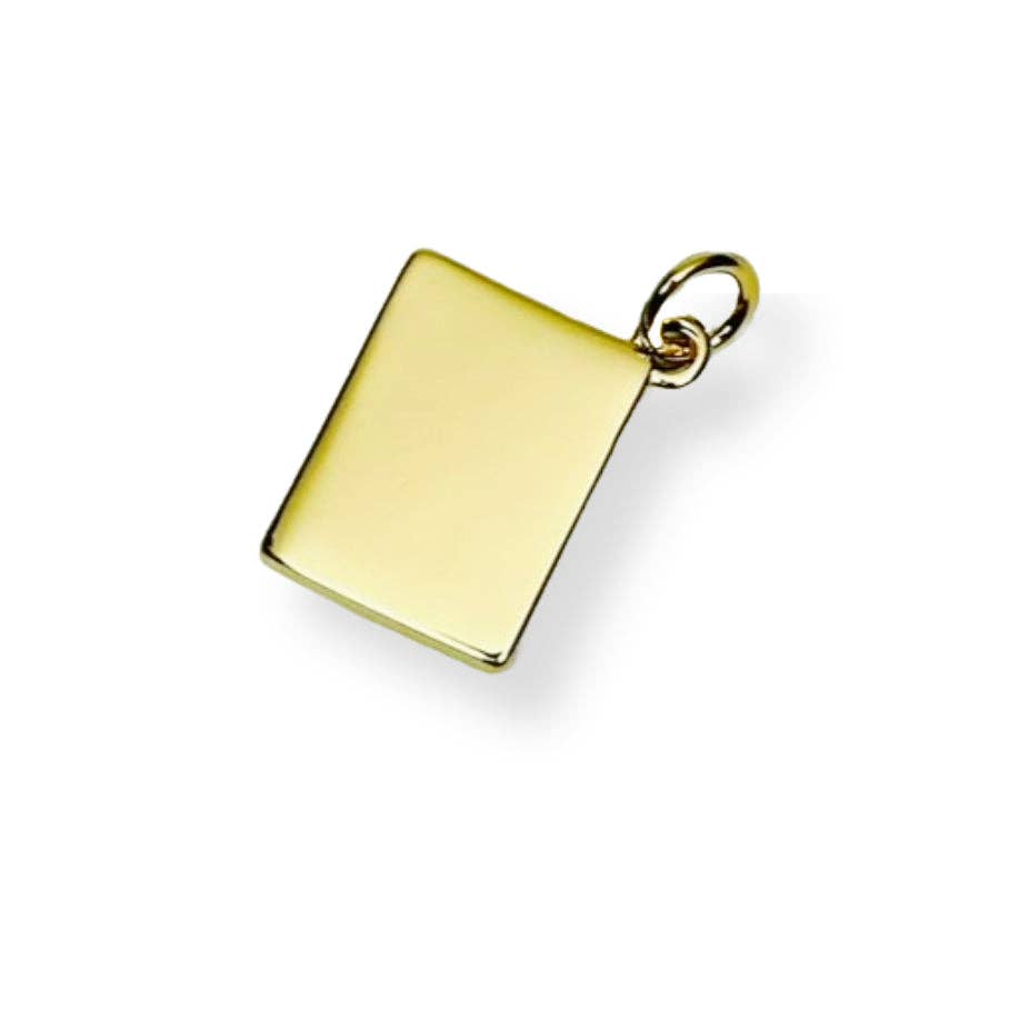 Guerrilla Charm - Wholesale Individual Charm/Pendant - 18k Gold and Enamel Ace Playing Card Charms, 19 x 12 mm5