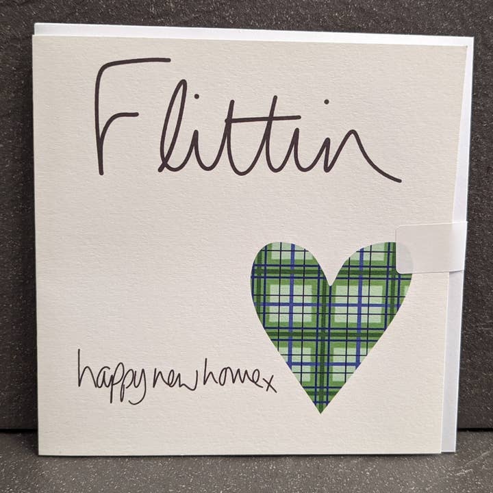 New home - Flittin - Scottish Blank Card for wholesale by F and B Cards