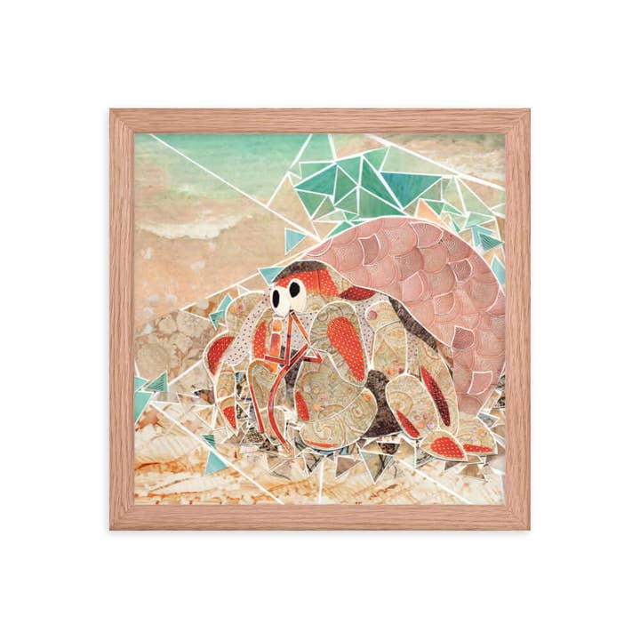 more the merrlier - Wholesale Art Print - Hermit Crab Framed Collage Art Print10