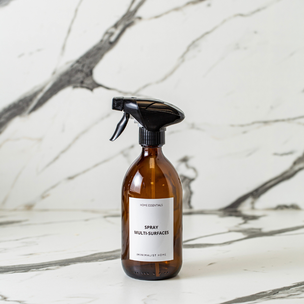 Amber glass spray bottle – 500 ml – Ideal for DIY cleaning products for wholesale on Faire2