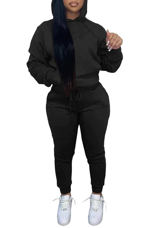 MB Fashion Wholesale - Vente Ensemble de vêtements d'intérieur – femme - Ensemble de jogging confortable et décontracté MB FASHION avec sweat à capuche 274R9