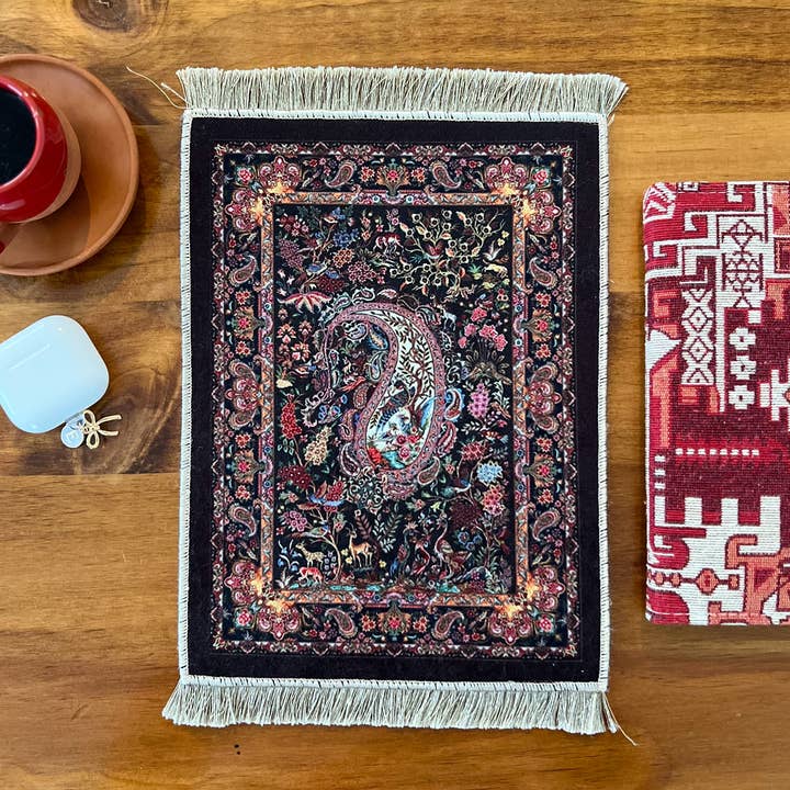 Vävd miniatyrmatta, mini turkisk matta, kontorsdekoration för wholesale av Umays Boho