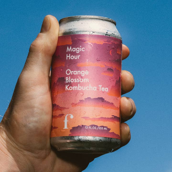 "Magic Hour" Orange Blossom Kombucha - 12-pack and other Purchase Wholesale handtuch. Free Returns & Net 60 Terms on Faire trending on Faire.