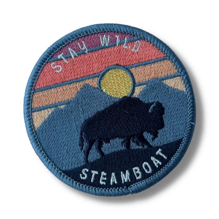 Customizable Stay Wild Patch - Mountain West Animal for wholesale by Outpatch