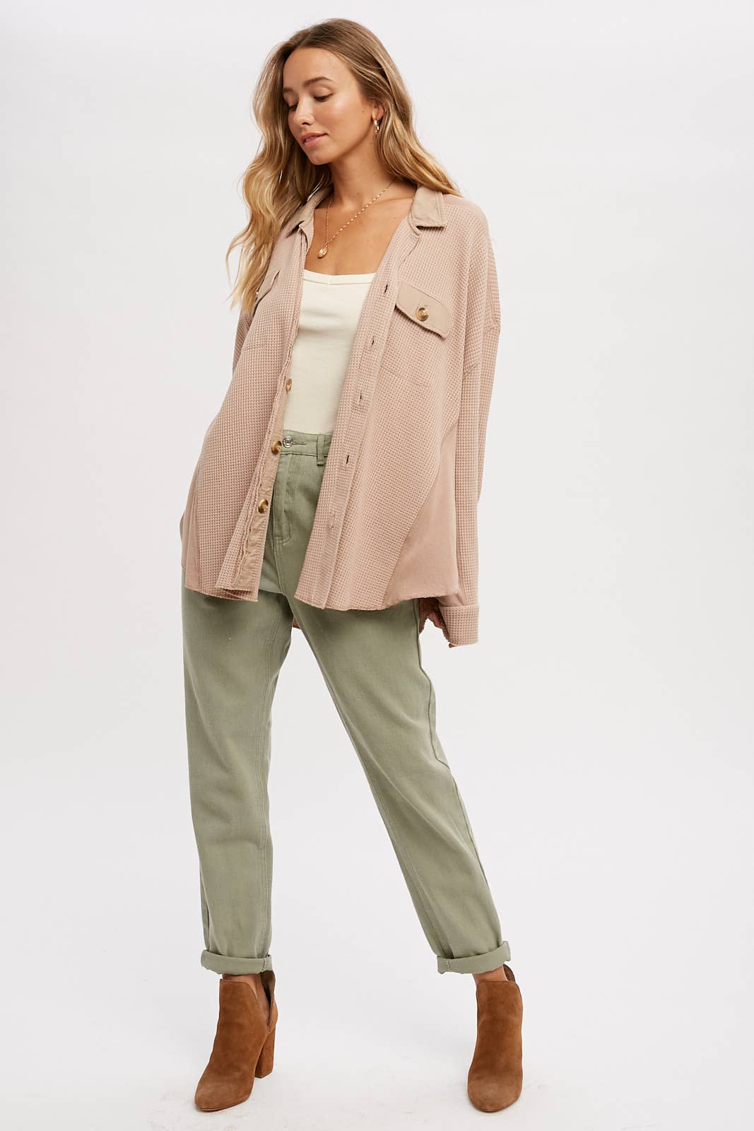 Bluivy – wholesale Jacket – Women's – SLOUCHY WAFFLE KNIT JACKET5