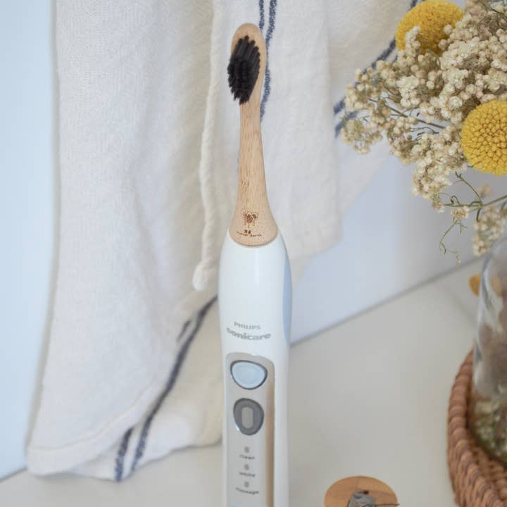Me Mother Earth - Wholesale Toothbrush - 4-Pack Bamboo Electric Toothbrush Heads- Sonicare Compatible