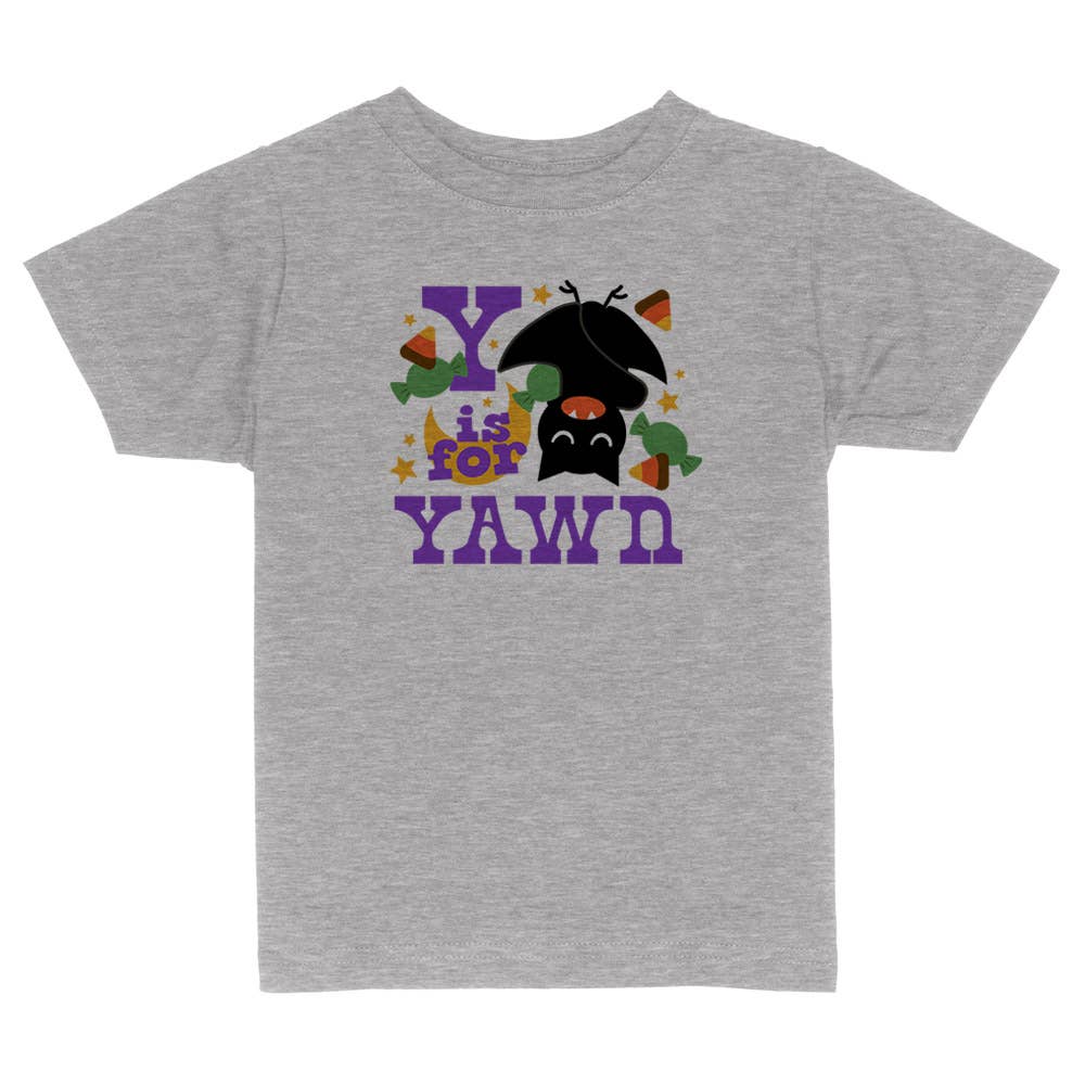 Itsy Bitsy Bella Co - Wholesale Screen Printed T-Shirt - Kids - Y is for Yawn Toddler and Youth Shirt3