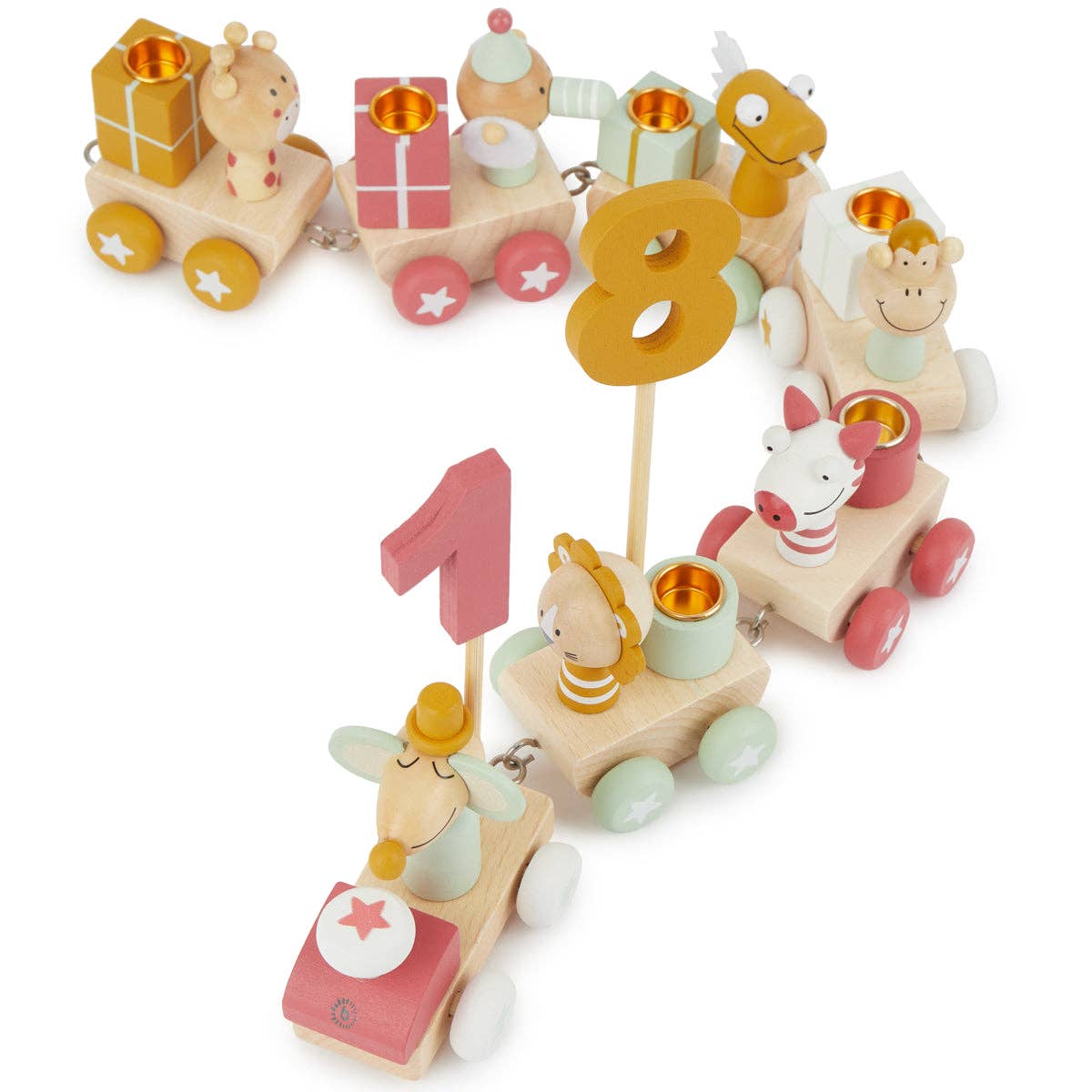 Bieco Spielwaren - Wholesale Toy Set - Kids - Birthday Train Wood Berry 0-99 Years0