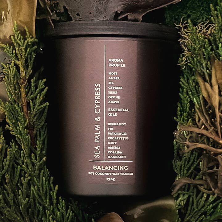 FABLERUNE - Wholesale Jar/Filled Candle - Candle - Sea Palm & Cypress - 170g0