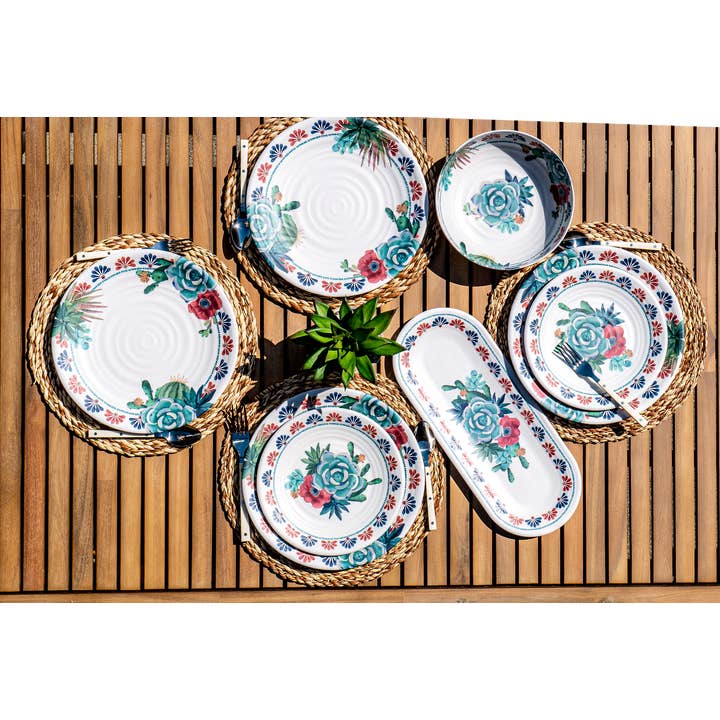 Desert Succulent newWave Dinnerware Collection for wholesale by Abode Homewares by TarHong