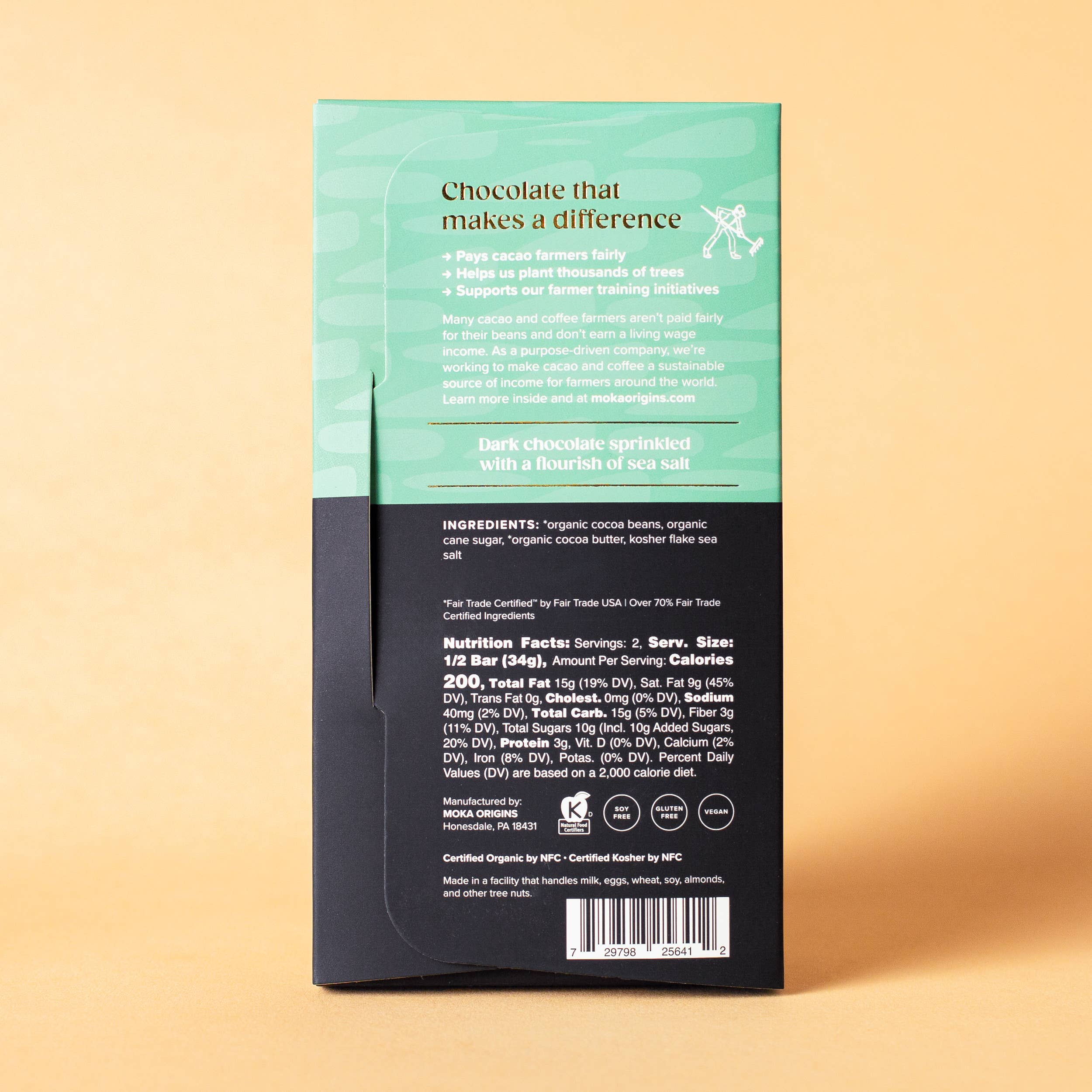 Moka Origins - Wholesale Chocolate Bar - Sea Salt Chocolate1
