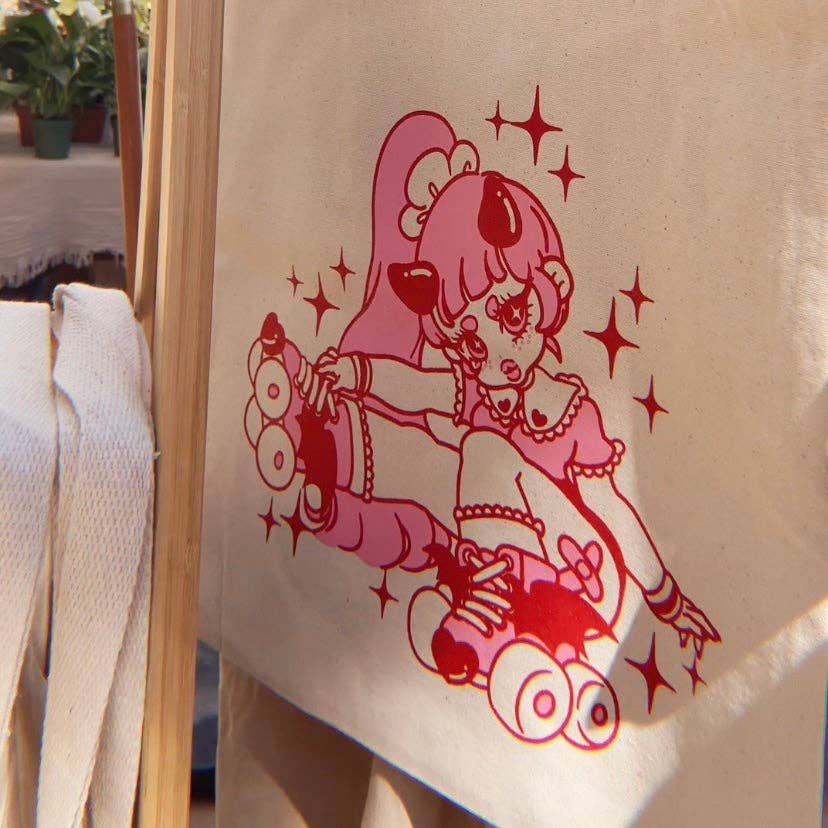 Mestiza Makes - Wholesale Tote Bag - Women's - Lovecore Skating Succubus Tote Bag2