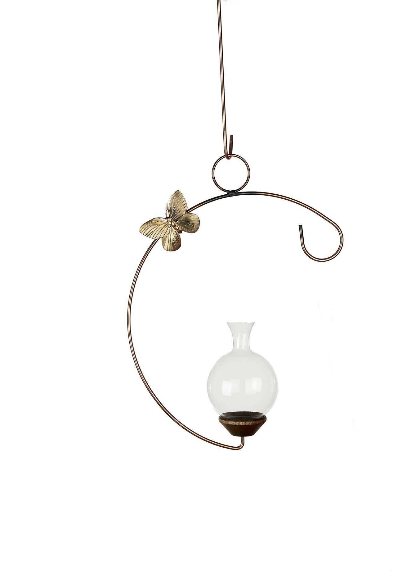 The Brass Butterfly - Wholesale Vase -  Crescent Hanging Plant Propagation Rooting Vase7