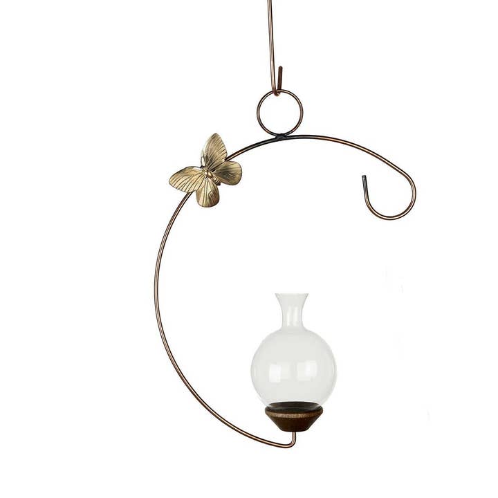 The Brass Butterfly - Wholesale Vase - Crescent Hanging Plant Propagation Rooting Vase7