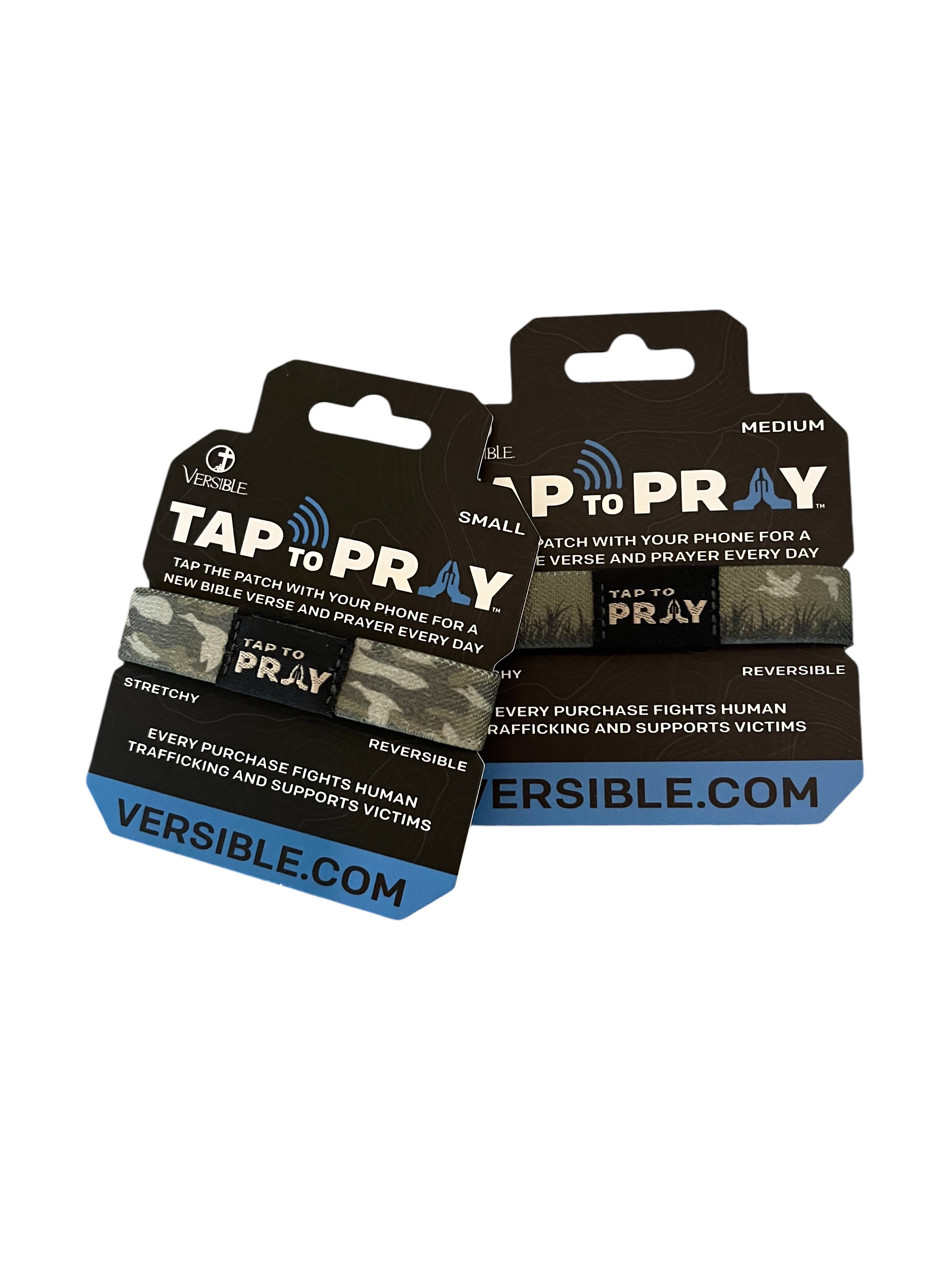 Versible - Wholesale Wristband - Tap To Pray™ Wristbands - Waterfowl Camo4