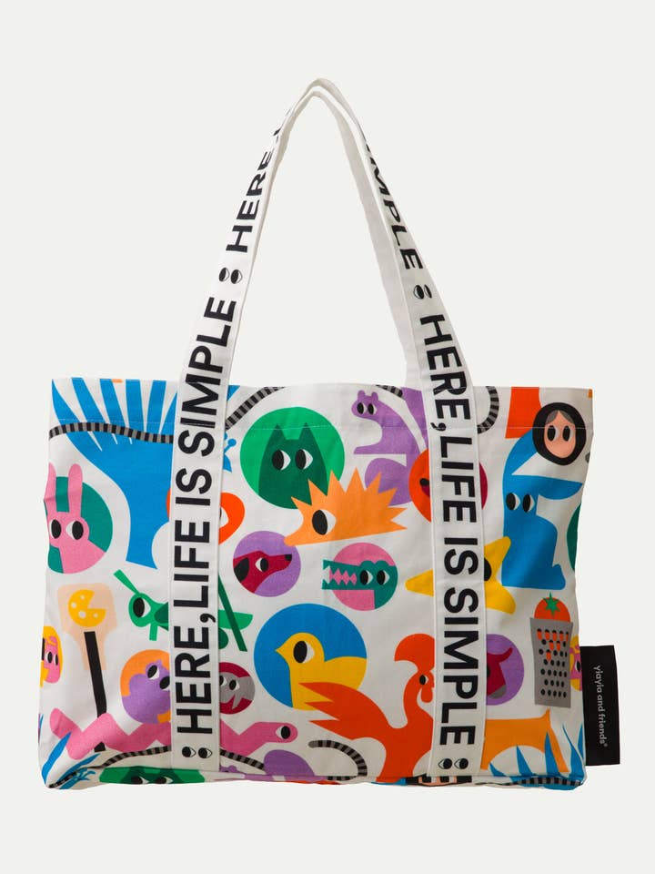 Multicolor tote bag for wholesale by yiayia and friends