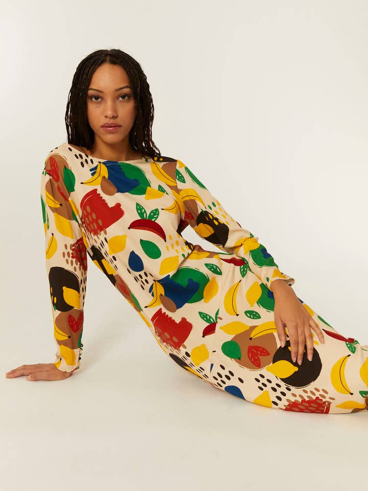 MAXI VESTIDO FRUITY FALL for wholesale by Pepaloves