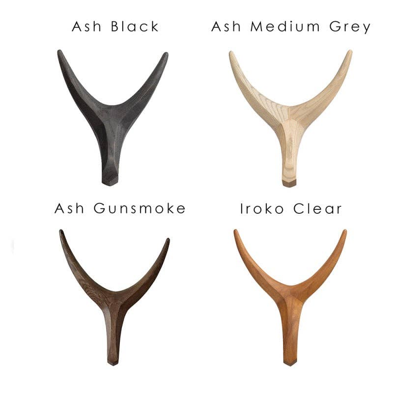 The African Home Goods - Wholesale Wall Accent - Nguni Head Ash Light Grey Iroko Wood | Animal Head Wall Deco10