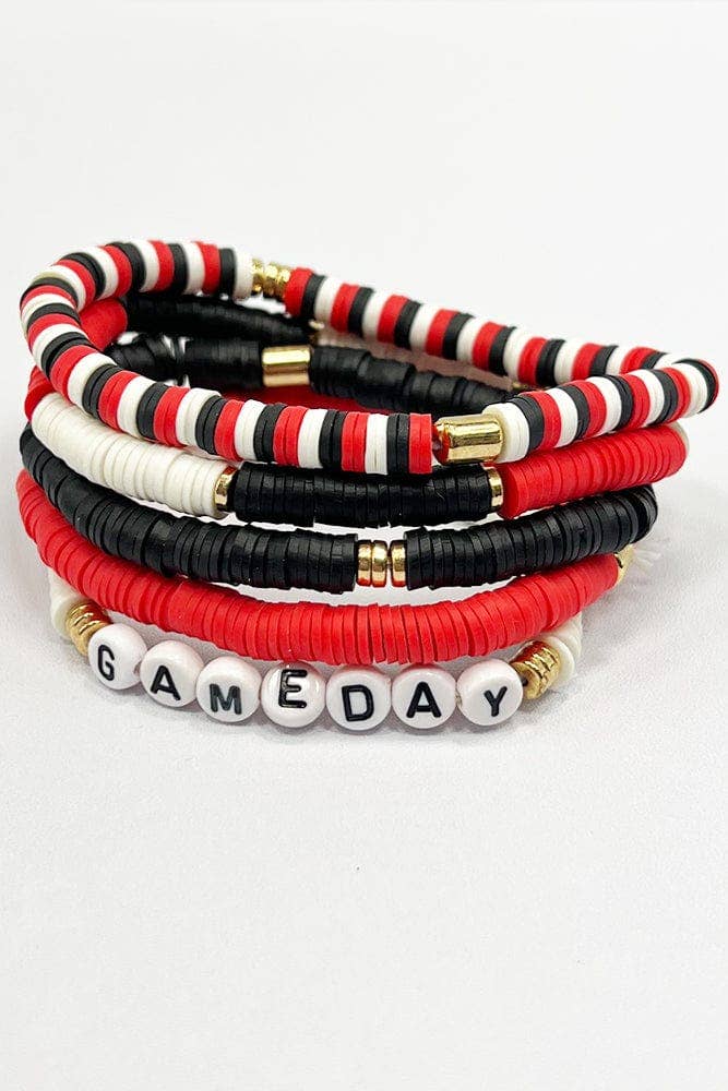 MiMi Wholesale - Wholesale Jewelry Set - JB1001 Gameday Stretch Bracelet Set4